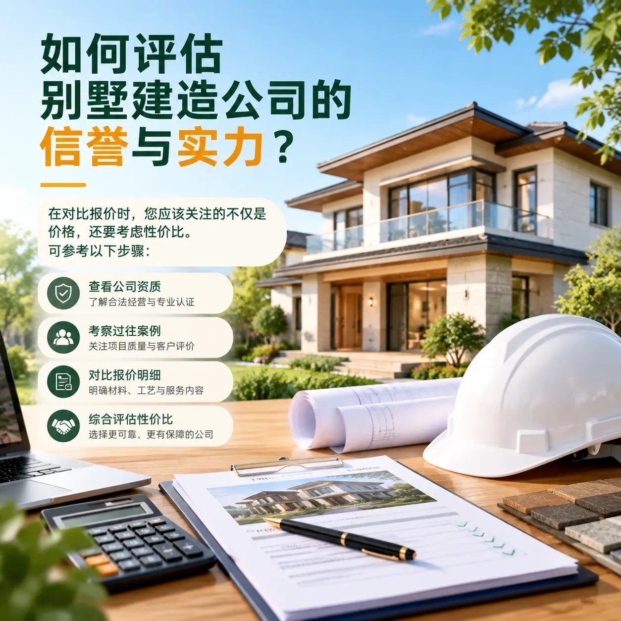 如何评估 麻江 别墅建造公司的信誉与实力？