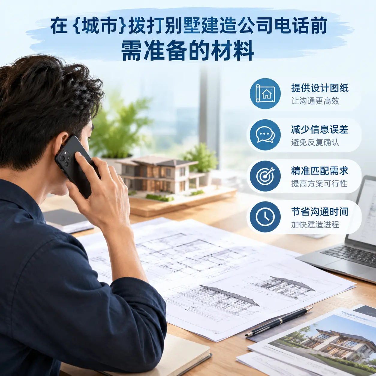 在麻江拨打别墅建造公司电话前需准备的材料