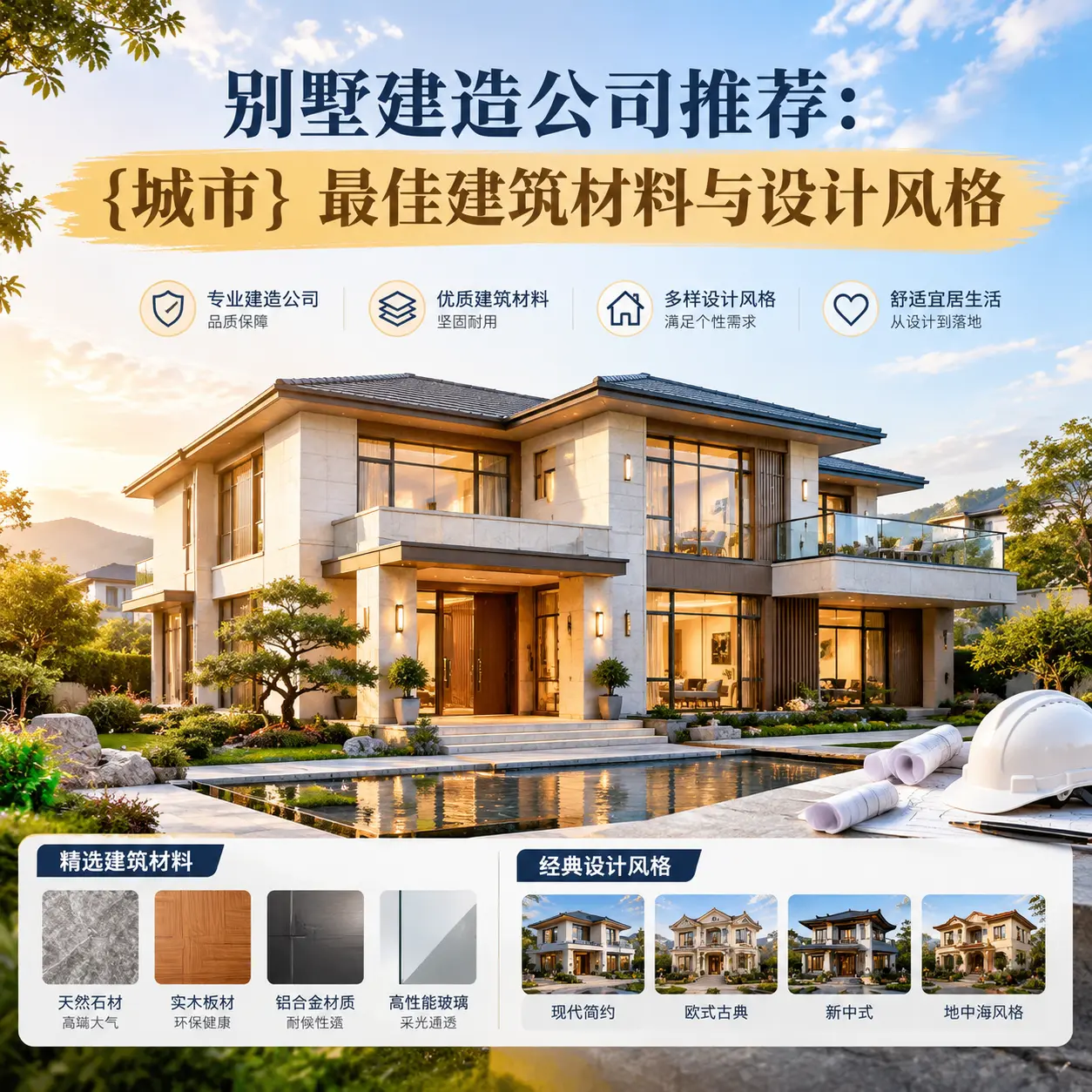 别墅建造公司推荐： 麻江 最佳建筑材料与设计风格