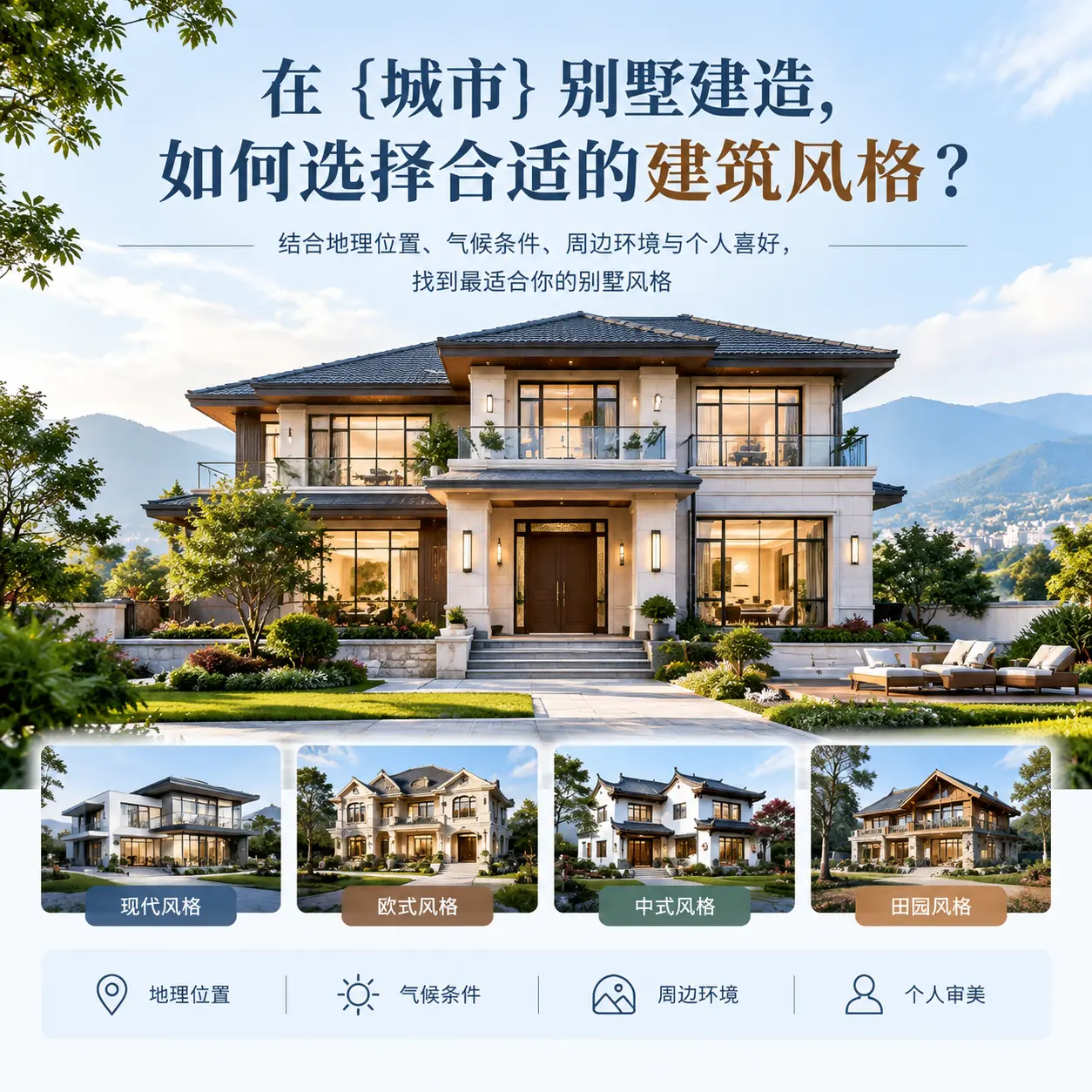 在 麻江 别墅建造，如何选择合适的建筑风格？