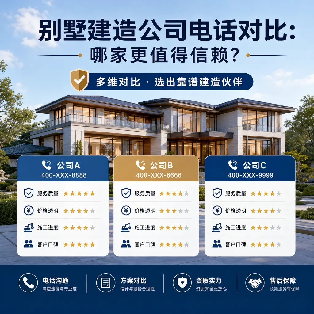 别墅建造公司电话对比:哪家更值得信赖?